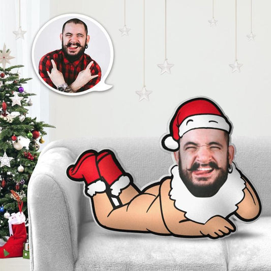 Gesichtskissen Weihnachtsmann Körperkissen | MiniMe-Kissen