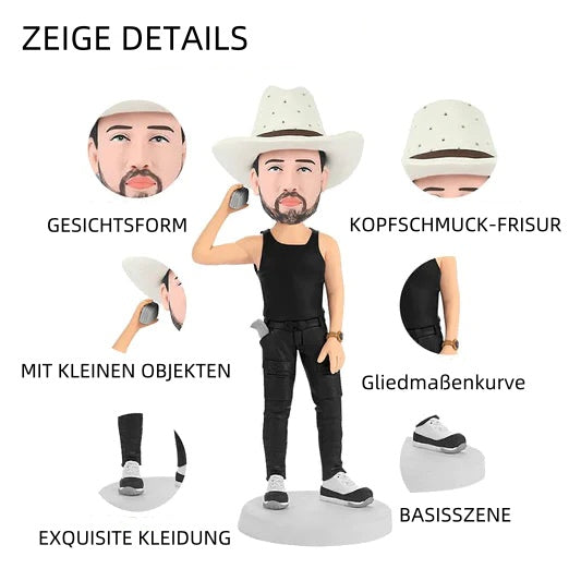 Benutzerdefinierter Bobblehead, personalisierter Bobblehead-Motorradmann