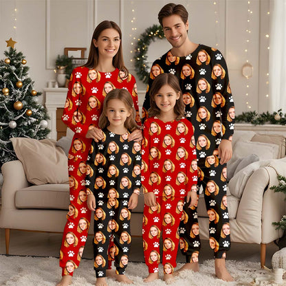 Benutzerdefinierte Pyjamas Meme Gesicht, benutzerdefinierte Pyjamas Familie, benutzerdefinierte Gesicht Pyjamas, lustige Pyjamas Familie, passende Pyjamas Geschenke, Weihnachtspyjamas