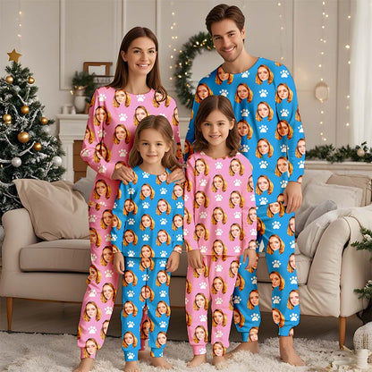 Benutzerdefinierte Pyjamas Meme Gesicht, benutzerdefinierte Pyjamas Familie, benutzerdefinierte Gesicht Pyjamas, lustige Pyjamas Familie, passende Pyjamas Geschenke, Weihnachtspyjamas