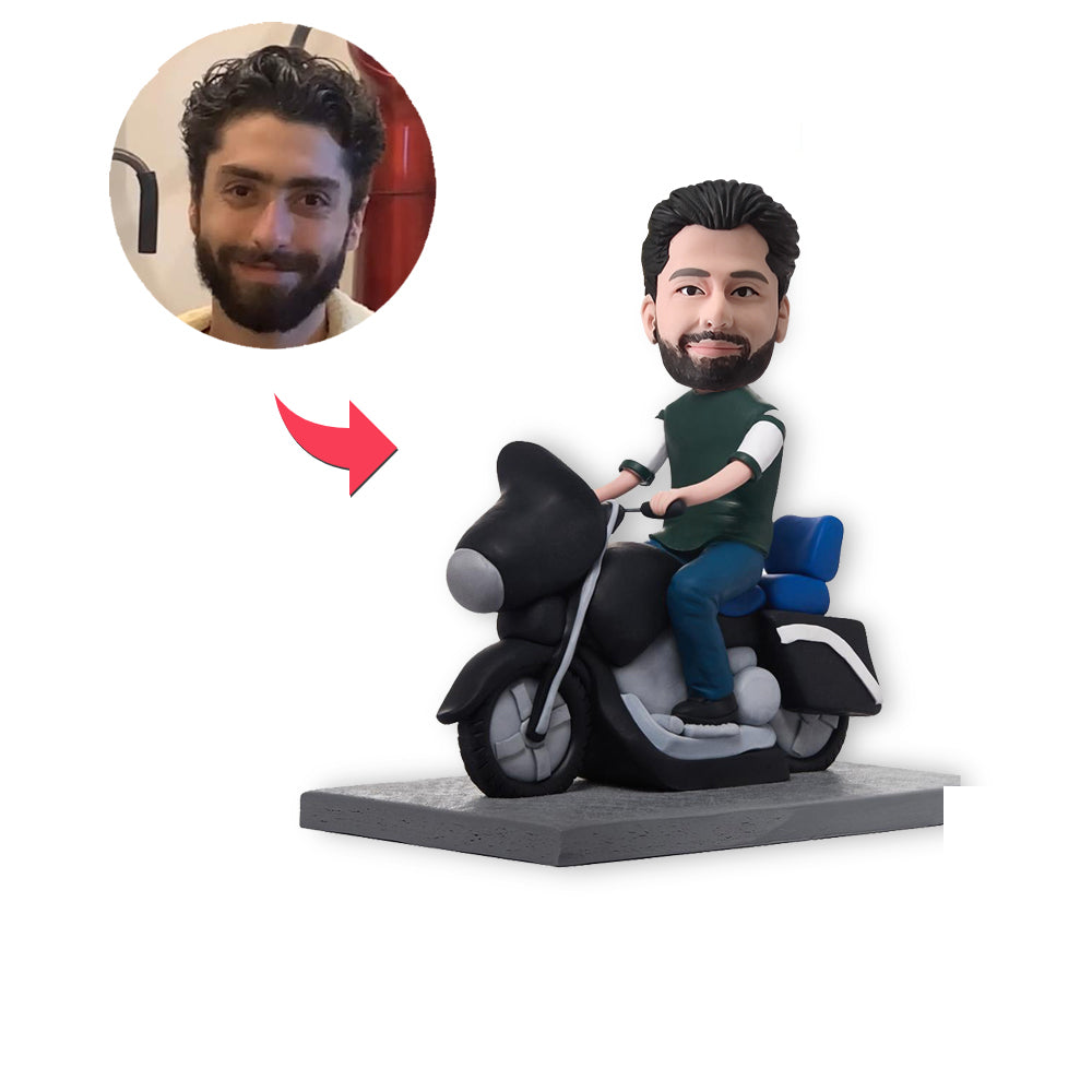 Benutzerdefinierter Bobblehead, personalisierter Bobblehead-Motorradmann