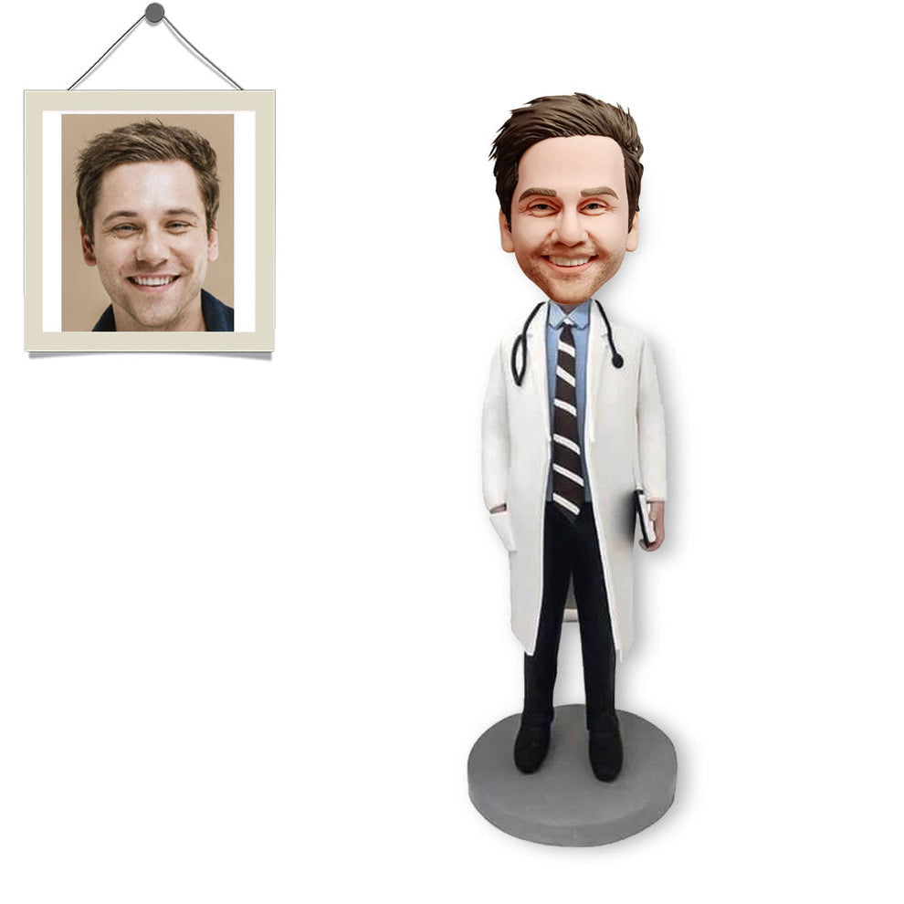 Personalisierter Bobblehead-Doktor mit Stethoskop, individuelle Geschenke