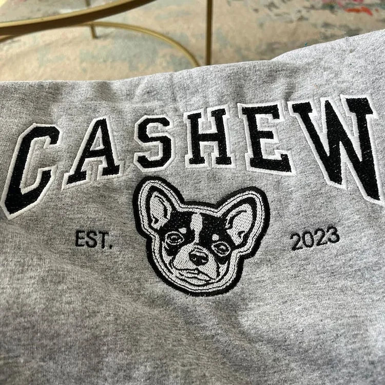 Personalisierte Geschenke Hund Exklusives benutzerdefiniertes Sweatshirt mit Ihrem Haustier-Design