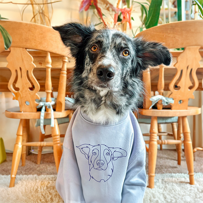 Hoodie Mit Hund Personalisiert Individuell besticktes Haustier-Sweatshirt