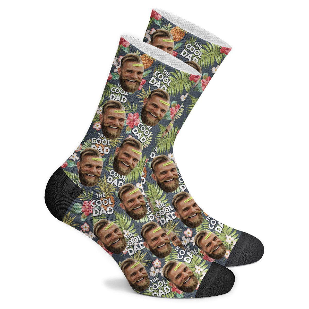 Custom Cool Dad Face Socks Photo Socks - Make Custom Gifts