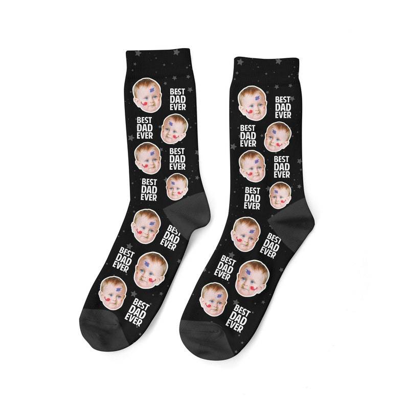 Best Dad Ever Socken individuelle Gesichtssocken personalisierbar