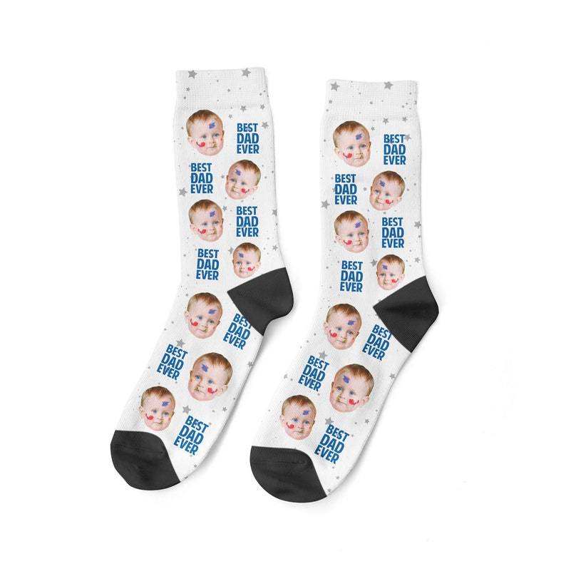 Best Dad Ever Socken individuelle Gesichtssocken personalisierbar