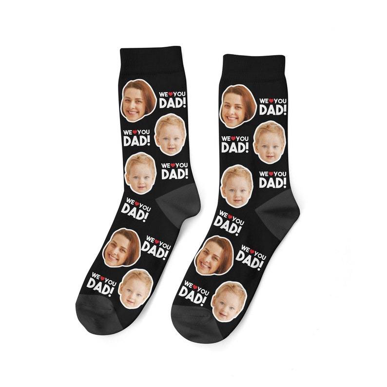 Personalisierte We Love Dad Socken personalisiertes Geschenk für