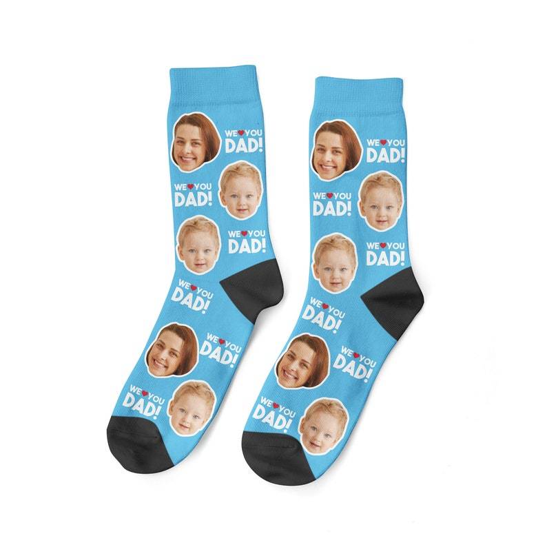 Personalisierte We Love Dad Socken personalisiertes Geschenk für