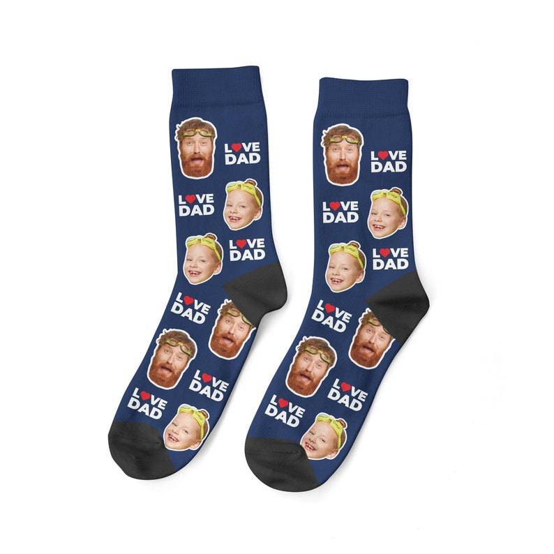 In Liebe Vater Socken individuelle Gesichtssocken personalisierte Socken