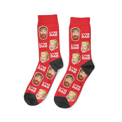 In Liebe Vater Socken individuelle Gesichtssocken personalisierte Socken