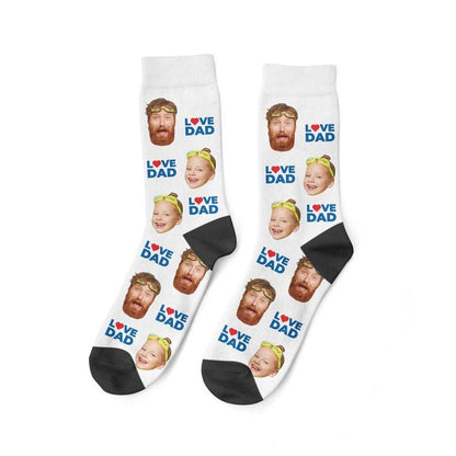 In Liebe Vater Socken individuelle Gesichtssocken personalisierte Socken