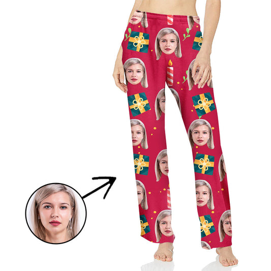 Benutzerdefinierte Foto-Pyjama-Hosen für Frauen Weihnachtsgeschenk für Sie