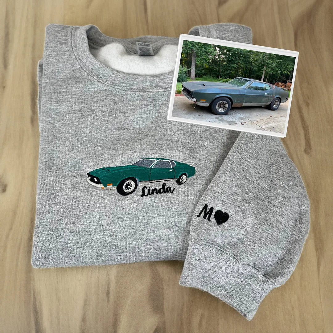 Geschenke für Autoliebhaber Individuell bestickter Auto-Hoodie