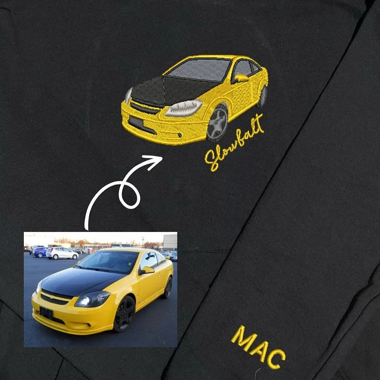 Geschenke für Autoliebhaber Individuell bestickter Auto-Hoodie