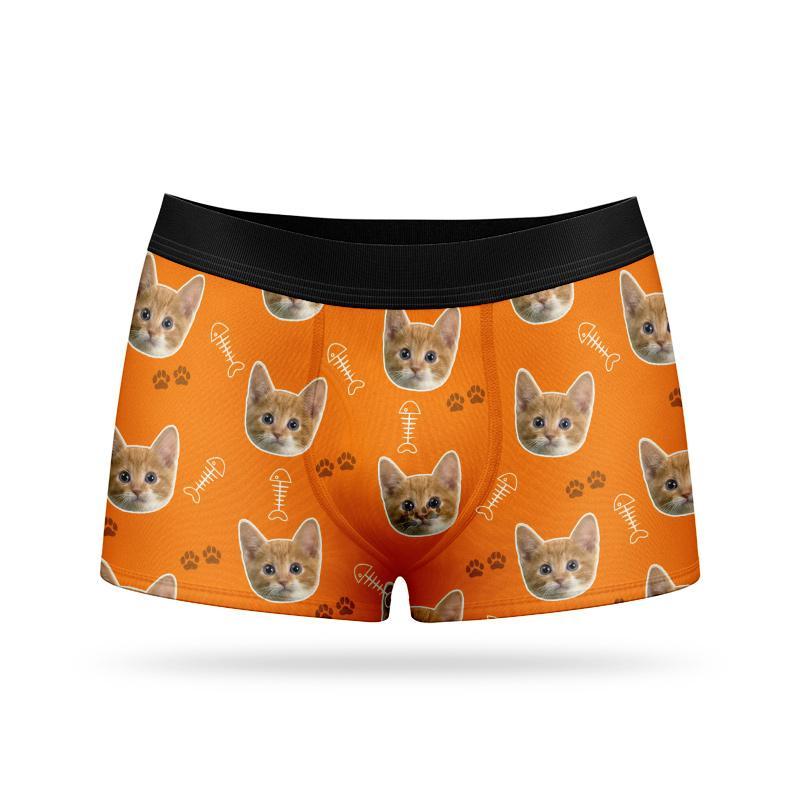 Custom Face Boxers - Cat - Make Custom Gifts