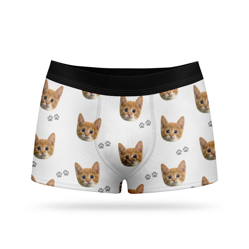 Custom Face Boxers - Cat - Make Custom Gifts